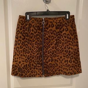 WYLDR Leopard Mini Skirt, Sz. M